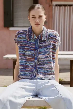 Voordeelprijs Mouwloos damesvest Jule breien - Lang Yarns breipakket