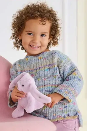 Speciale Aanbieding Kindertrui met spikkels breien - Lana Grossa breipakket