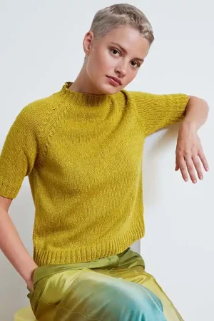 Exclusieve Aanbieding Korte mouwen truitje Nieves breien - Lang Yarns breipakket