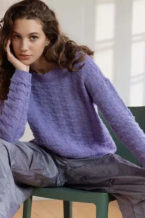 Cashmere damestrui Elle breien - Lang Yarns breipakket Weekendaanbieding