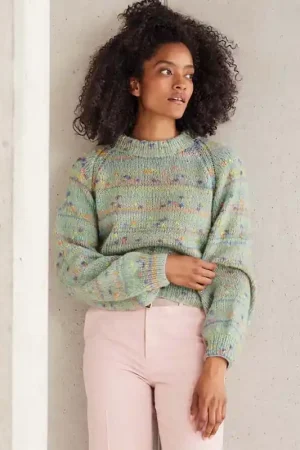 Damestrui Cassata met raglan mouw breien - Lana Grossa breipakket Express Levering