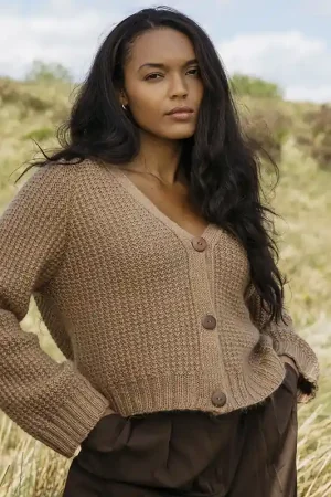 Hete Deal Haworth damesvest breien - Novita Signature breipakket