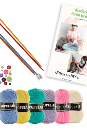 Beste Prijs Kinderen leren breien - DIY pakket voor kinderen