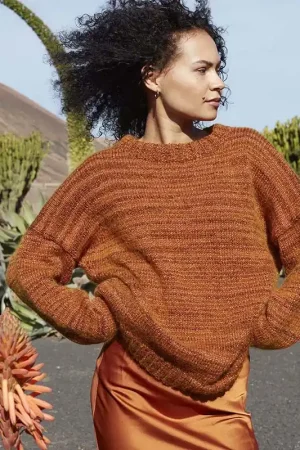 Betaalbaar Damestrui Glamour breien - Lang Yarns breipakket