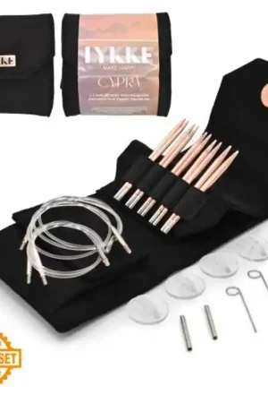 Aanbieding Lykke cypra zwart verwisselbare rondbreinaalden starter set 3,5''