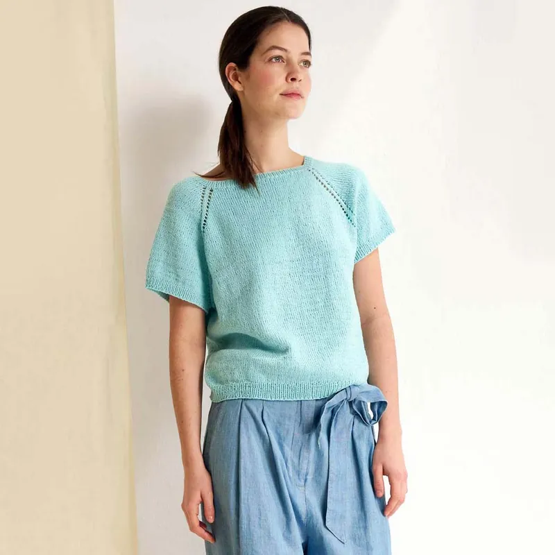 Raglan dames shirt breien - Lana Grossa breipakket Weekendaanbieding