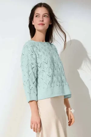 Superprijs Zomertrui met ajourpatroon breien - Lana Grossa breipakket