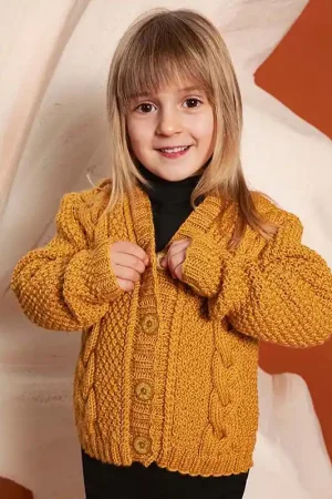 Kindervest met kabels breien - Lang Yarns breipakket Betrouwbaar