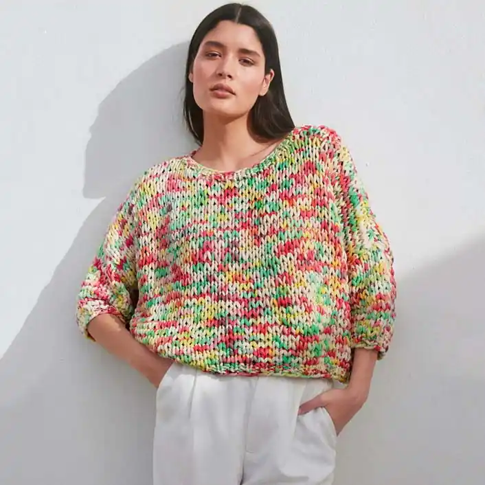 Hoge Kwaliteit Zomertrui voor dames breien - Lana Grossa Gelato breipakket