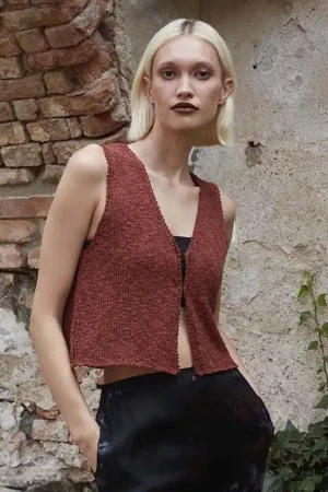 Alleen Vandaag Zomer gilet topje breien - Lang Yarns Pride breipakket