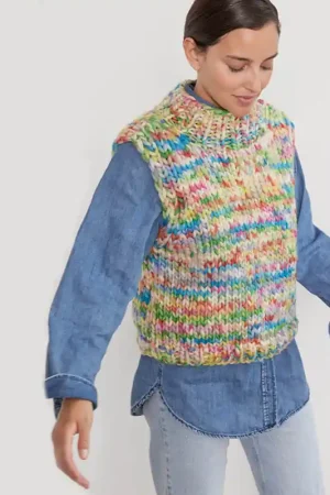 Chunky spencer breien - Lana Grossa Confetti breipakket Beste Prijs