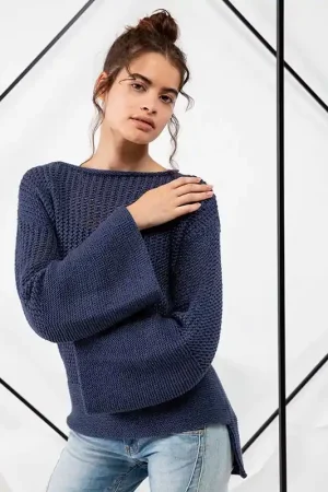 Populair Luchtige damestrui breien - Lang Yarns Norma breipakket