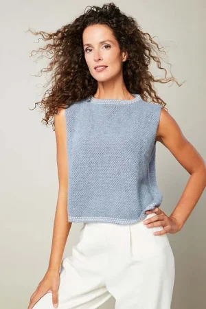 Favoriet Dames top zonder mouwen breien - Lamana Milano breipakket