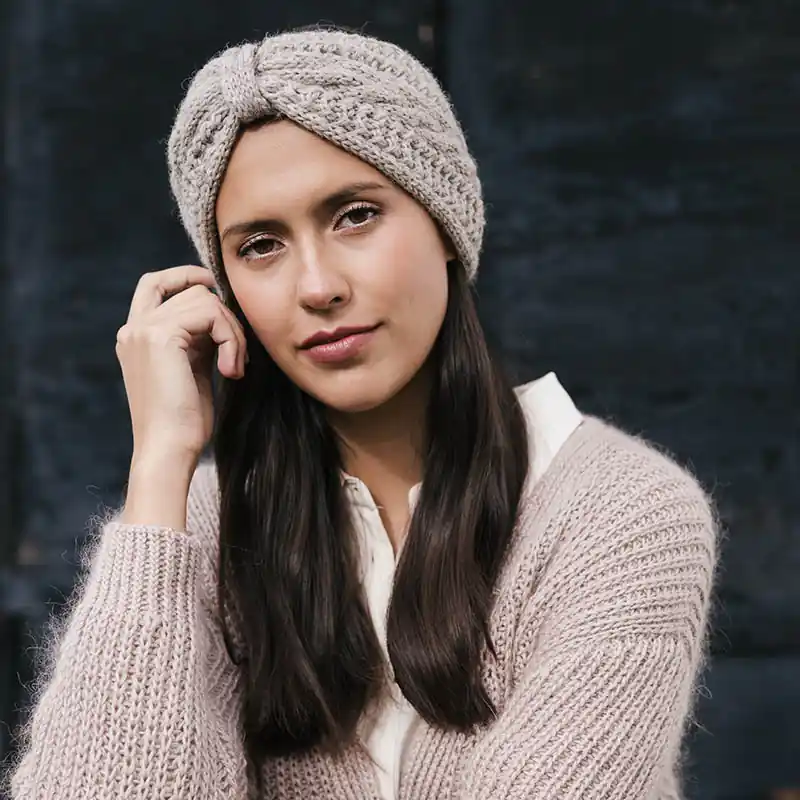 Hoofdband Emilia breien - Novita 7 Veljestä breipakket Snelle Levering