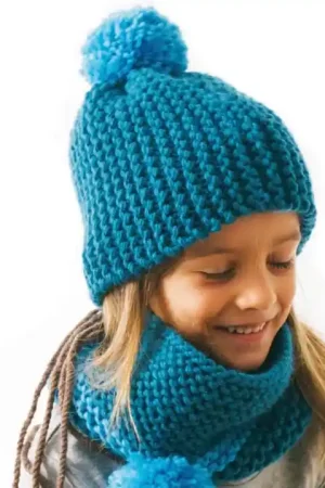 Kindermuts in ribbelsteek breien - starpakket breien Speciale Aanbieding
