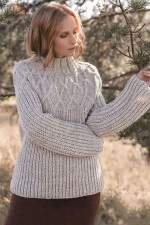 Gecertificeerd Damestrui Ava top-down breien - Novita Isoveli breipakket