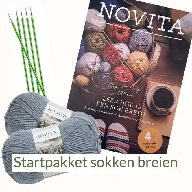Gecertificeerd Startpakket sokken breien - Novita 7 Veljestä breipakket