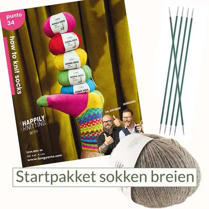 Meest Verkocht Startpakket sokken breien - Lang Yarns Alpaca Soxx breipakket