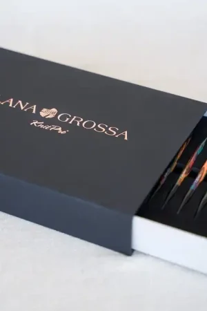 Veilige Betaling Lana Grossa Vario Design-Holz Multicolor - Verwisselbare rondbreinaalden set