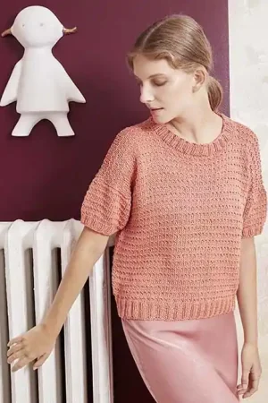 Zomer dames top breien - Lang Yarns breipakket Flitsaanbieding