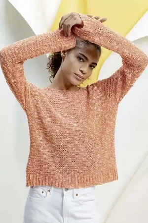 Zomertruitje Lotus voor dames breien - Lang Yarns breipakket Beperkt Aanbod