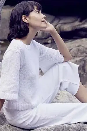 Rechtstreeks Van De Fabrikant Damestrui korte mouw breien - Lang Yarns breipakket