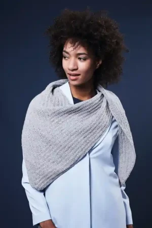 Beperkt Aanbod Stijlvolle sjaal breien - Lamana Como Tweed breipakket