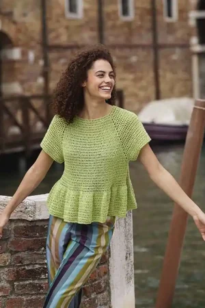 Lage Prijs Dames zomertop haken - Lang Yarns Whisper haakpakket
