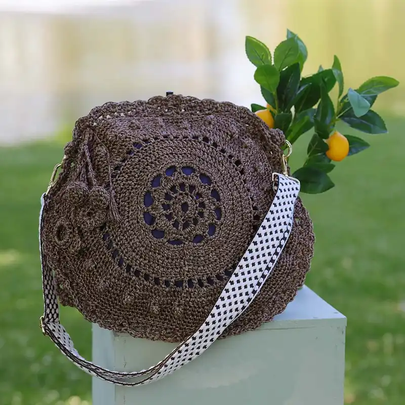 Favoriet La Dolce Vita ronde schoudertas Solé haken - Hobby Gigant haakpakket