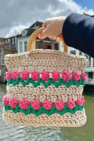 Tulpen tas haken - Durable haakpakket Exclusieve Aanbieding