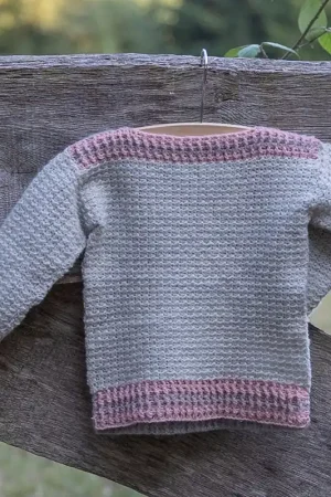 Beperkte Voorraad Babytruitje Milano haken - FairMade haakpakket