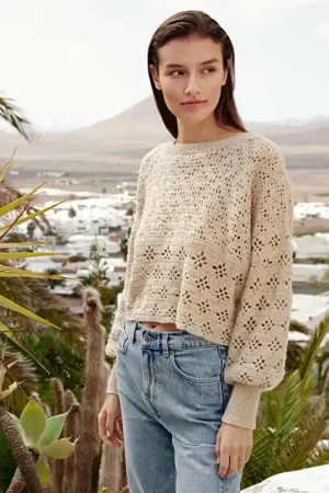 Merkproduct Damestrui haken - Lana Grossa Ecopuno haakpakket