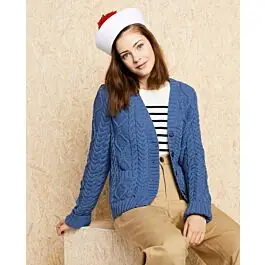 Weekendaanbieding Phildar dames kabel vest breien van Phil Cabotine