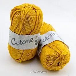 Aanbieding Lana Grossa Cotone kl.38 oker katoen