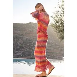 Lana Grossa dames rok breien van Cotonella en Cottonhair (F71,M5) Uitverkoop