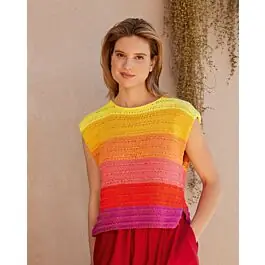 Direct Beschikbaar Lana Grossa gestreepte top breien van Tessera (F71,M3)