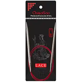 Aanbieding ChiaoGoo Knit RED lace 2.0mm met 40cm lengte