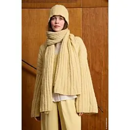 Beperkte Voorraad Lana Grossa dames sjaal en muts breien van Airy (C29,M29&30)