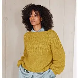 Beste Prijs Lana Grossa top-down trui breien van Alpaca Air II (F70,M38)