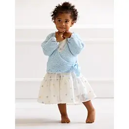 Alleen Vandaag Lana Grossa wikkelvestje voor baby breien van Soft Cotton (IE5,M25)