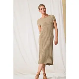 Beperkte Voorraad Lana Grossa dames jurk top-down breien van Landlust Sommerseide (C28,M27)