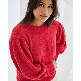 Actieprijs Phildar trui met pofmouwen breien van Phil Baby Doll (255, m4)