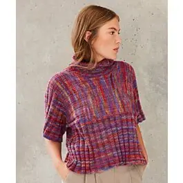 Bestel Nu Lana Grossa trui met col breien van Cotonella Multi (LB18,M13)