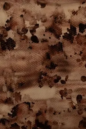 Viscose Poplin Snake Skin Bruin Premium