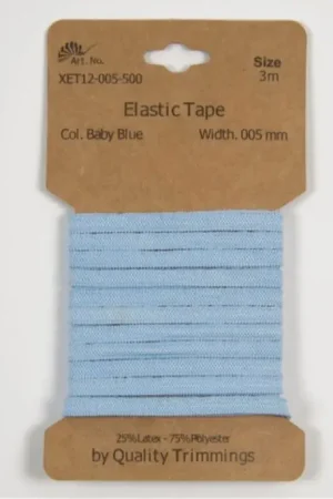 Fabrieksprijs Elastiek Lichtblauw 5 mm