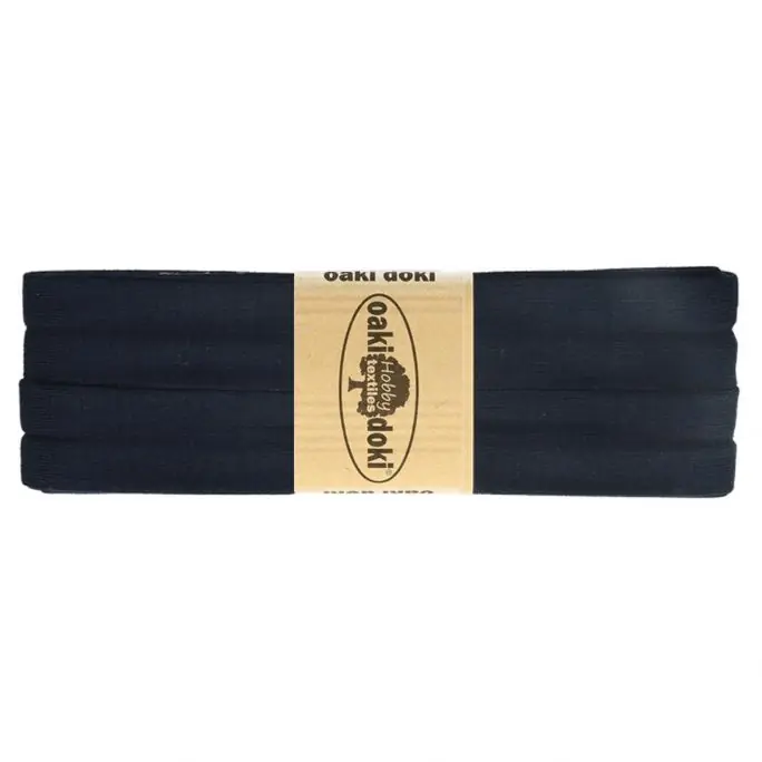 Beperkt Aanbod Biasband Stretch Jersey 100 - Zwart