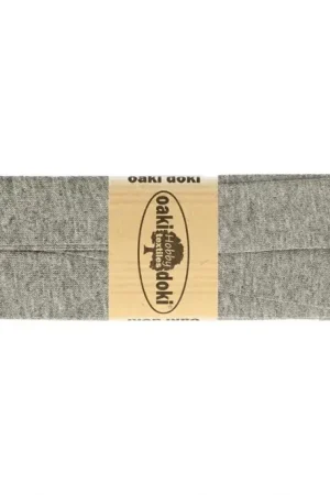 Biasband Stretch Jersey 067 - gemêleerd Grijs Hoge Kwaliteit