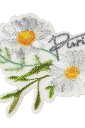 Aanbieding Strijkapplicatie Vintage Bloem Purity