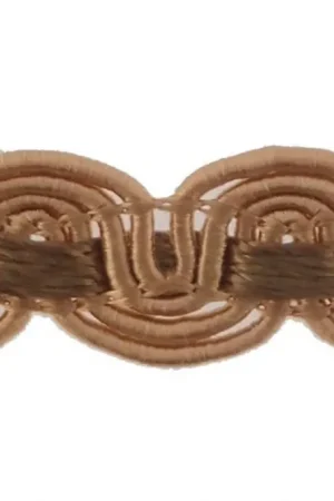 Voordeelprijs Sier Galon Golf - Goud Bruin 12 mm