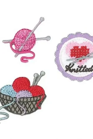 Actieprijs Strijkapplicatie Breien Roze